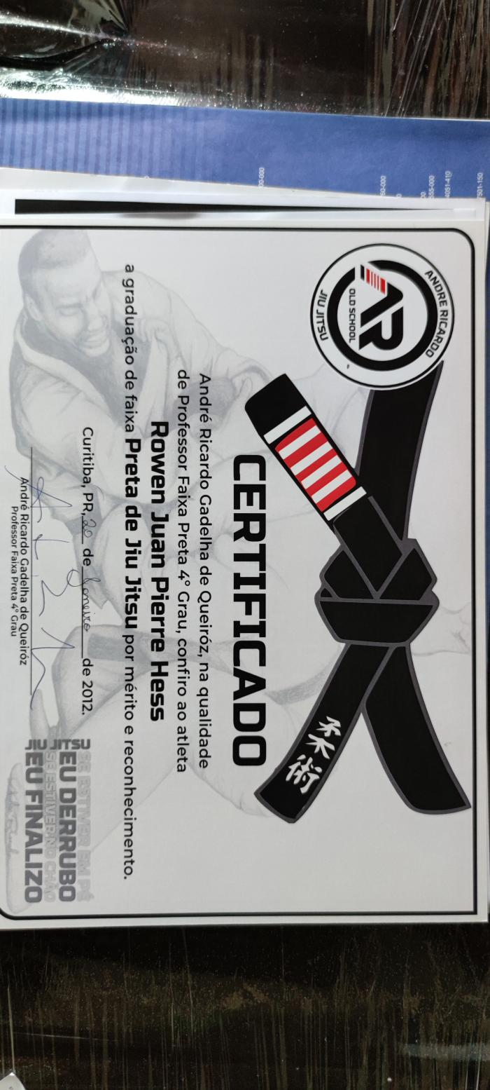Black belt · January 20, 2012 · Promoted by André Ricardo Gadelha de Queiroz