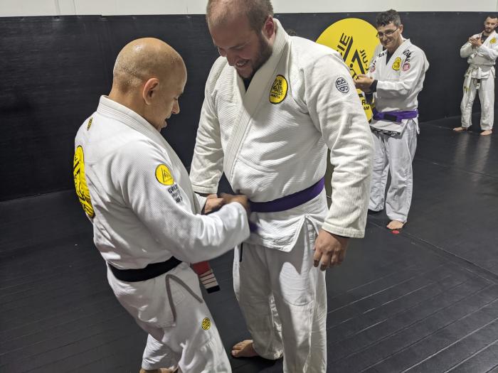 Purple belt · July 20, 2021 · Promoted by R. David Gonzalez
