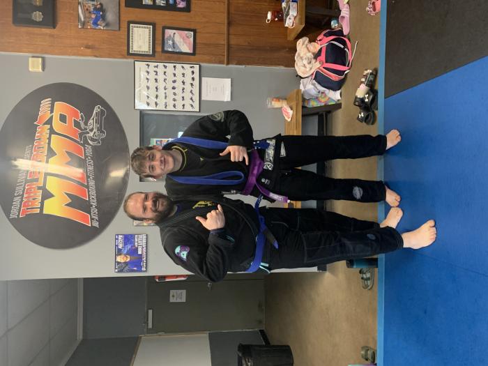 My dude Vic getting his purple belt