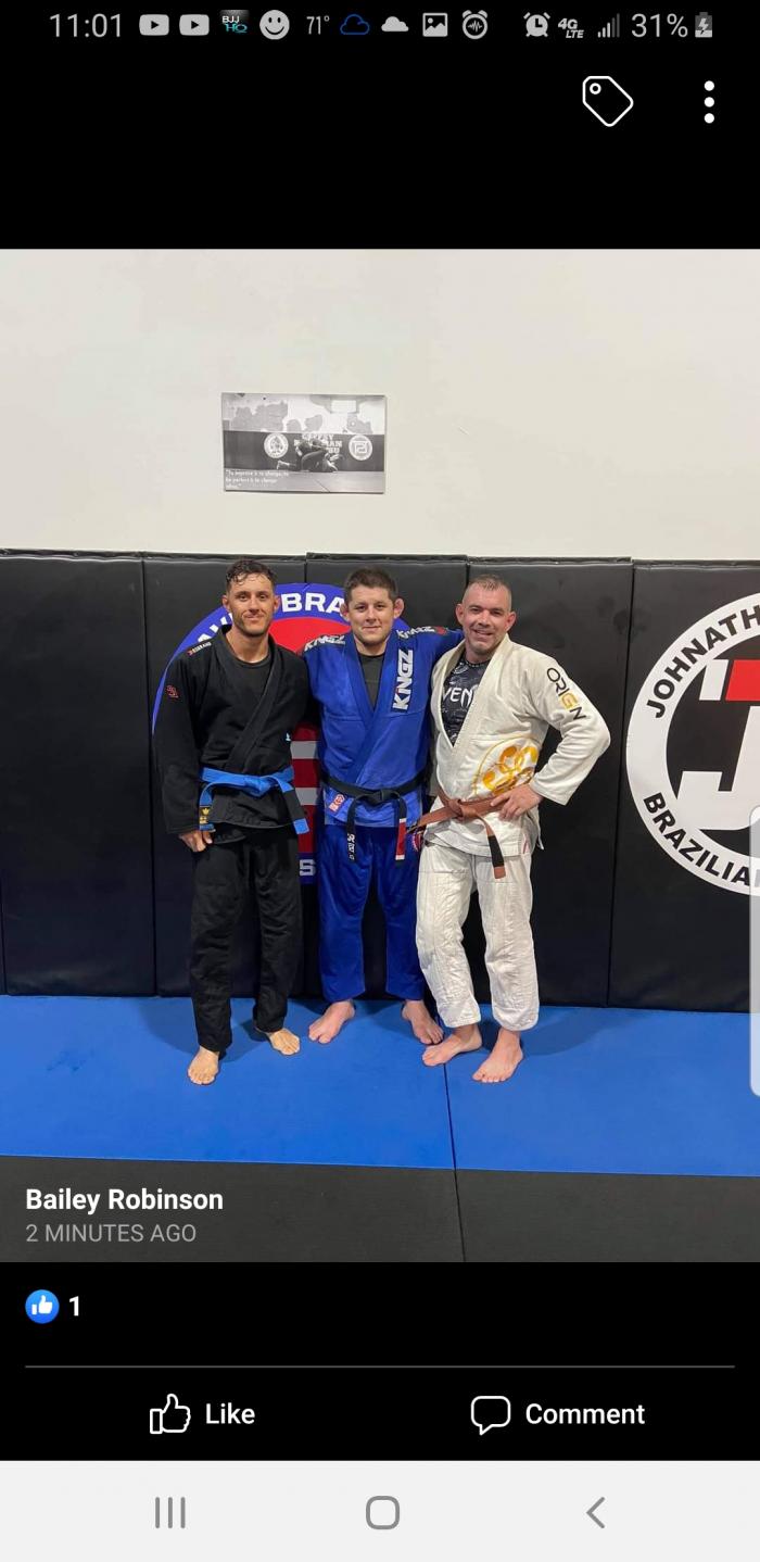 Blue belt · August 1, 2020 · Promoted by Johnathan robinson