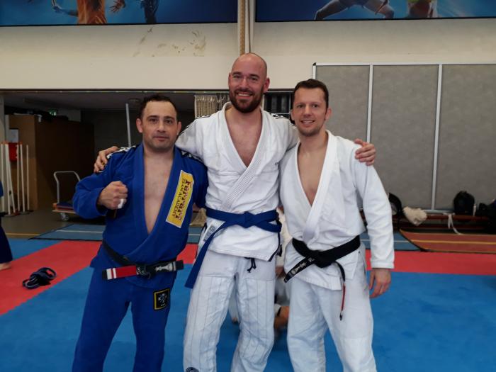Blue belt · April 7, 2018 · Promoted by Remco van Baardewijk-Kenan Bajramovic