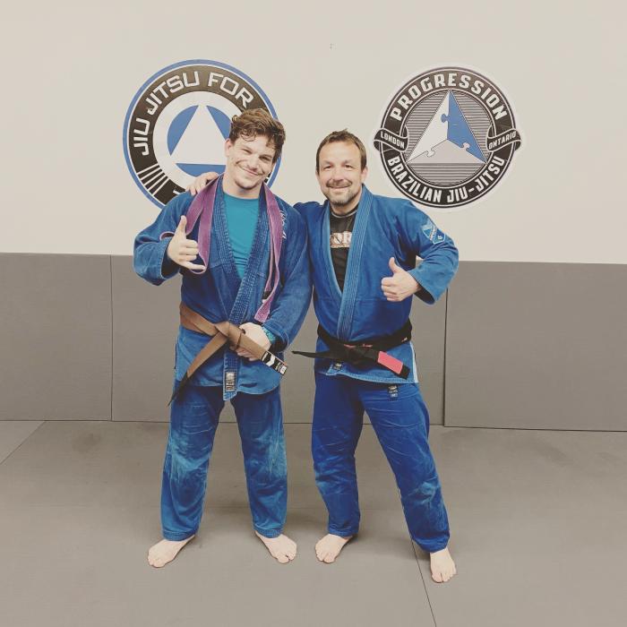 Brown belt promotion from James Haourt - Spring 2021