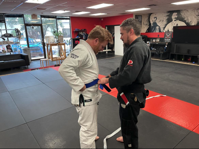 Blue belt · July 15, 2021 · Promoted by Ryan Villalobos