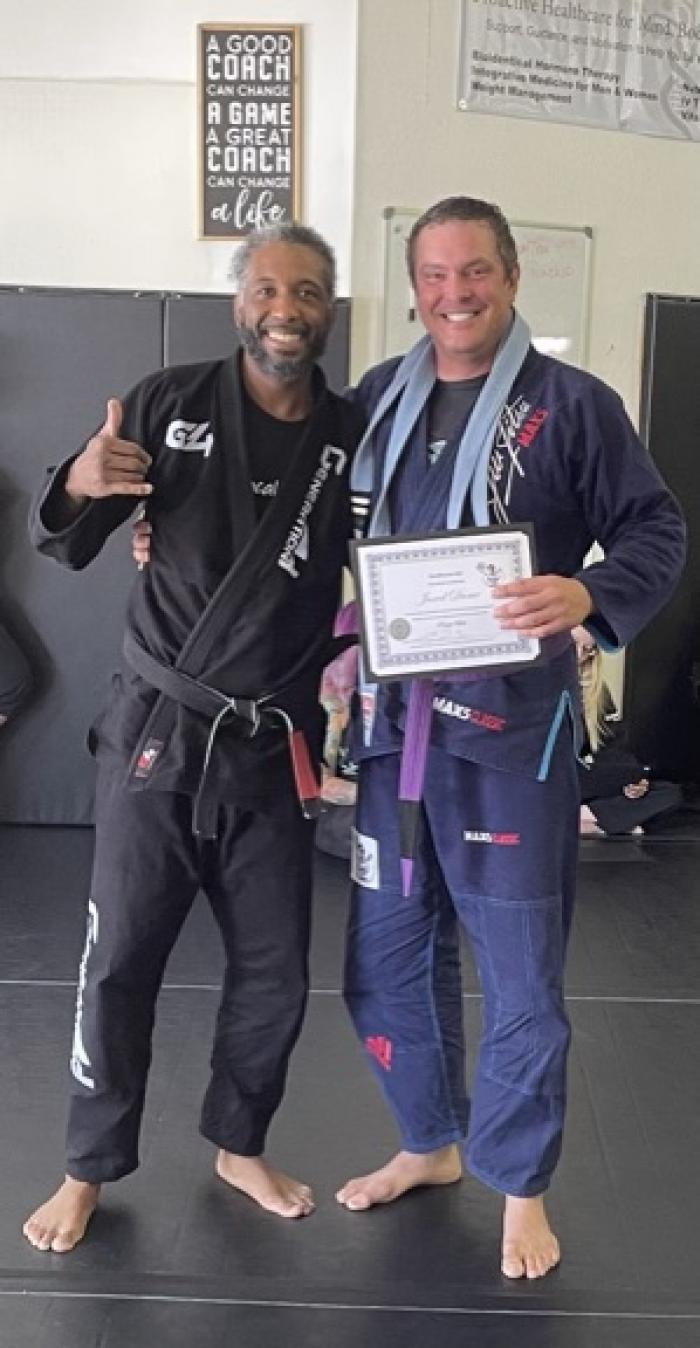 Purple belt · July 10, 2021 · Promoted by Emanuel Waddy