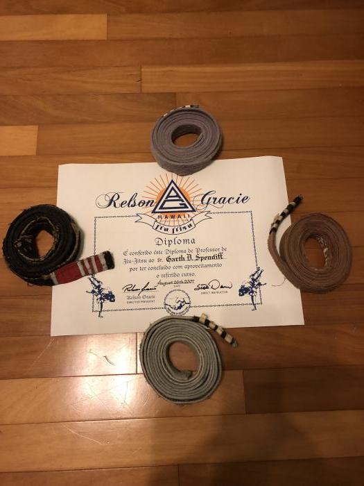 Belts and 2007  Black Belt Cert