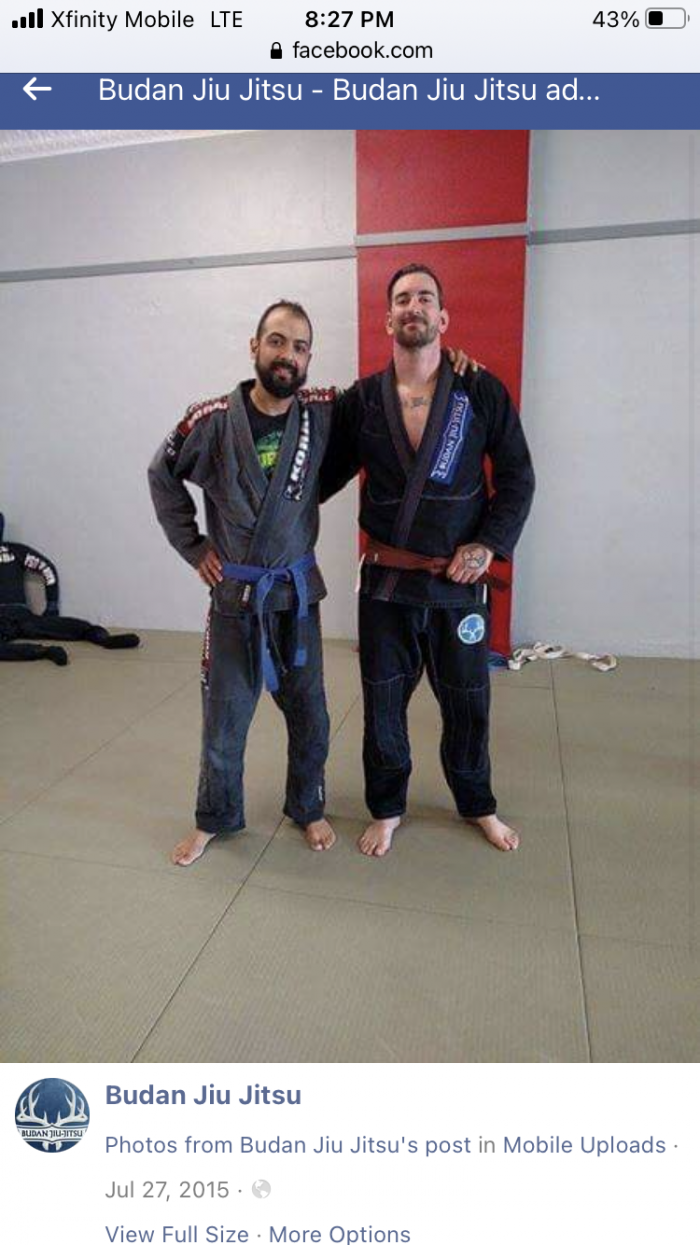 Blue belt · July 27, 2015 · Promoted by Cliff Hagerman