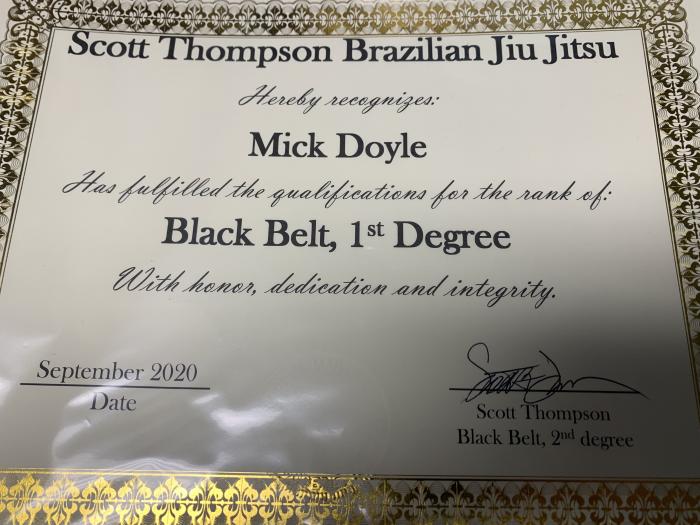 Black belt 1st degree · March 23, 2020 · Promoted by Fabio Santos