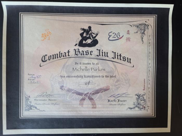 Brown belt · August 3, 2021 · Promoted by Kurtis Frasier