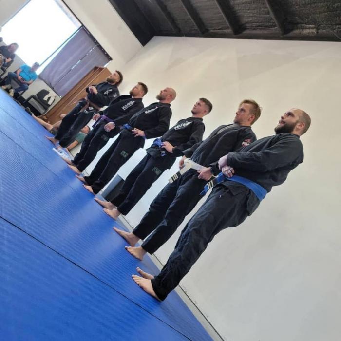 Blue belt · November 17, 2018 · Promoted by Coach Quentin Henry, Professor Clayton Spillers, Professor Vic Rosati