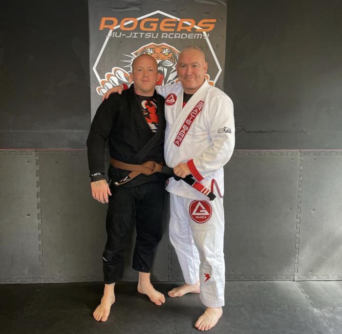 Receiving my brown belt 22.8.21