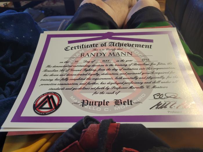 Purple belt · May 30, 2015 · Promoted by Eduardo Torres