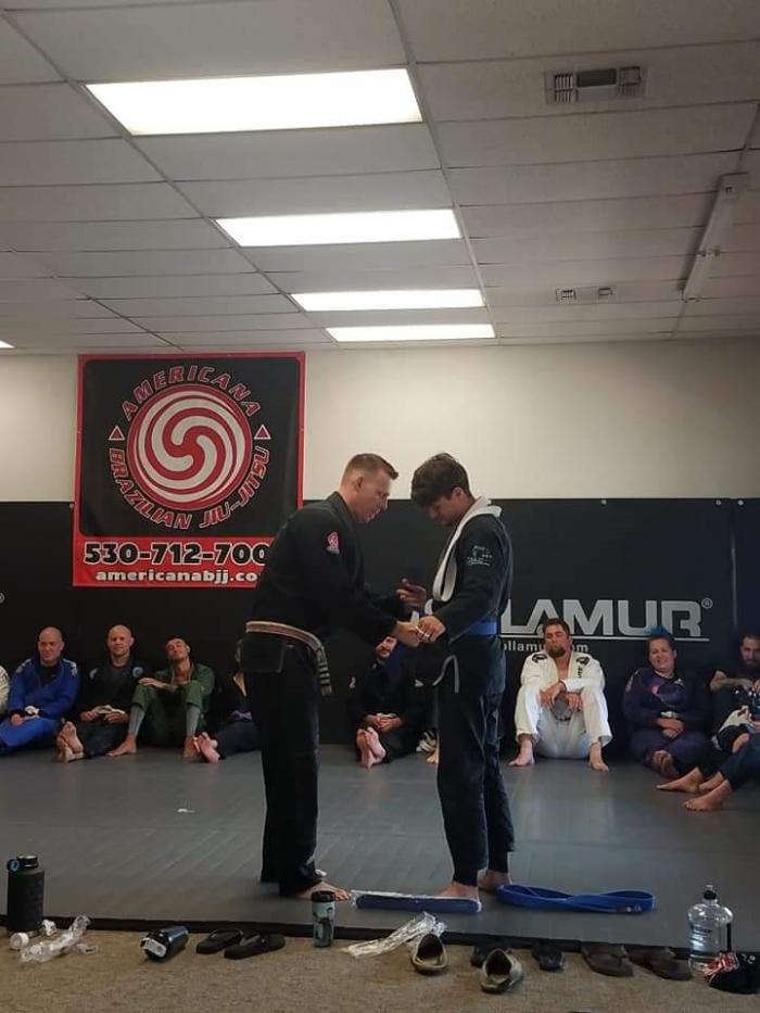 Blue belt · July 28, 2018 · Promoted by Andrew Osterlund