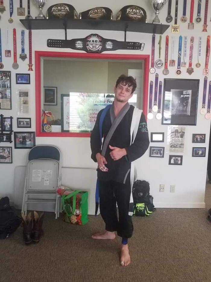 Blue belt · July 28, 2018 · Promoted by Andrew Osterlund