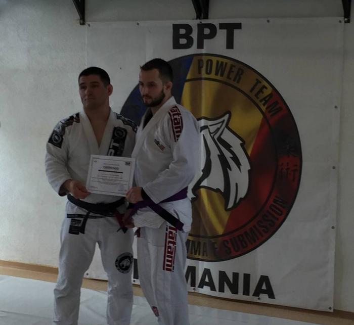 Purple belt · January 27, 2018 · Promoted by Mircea Cublesan