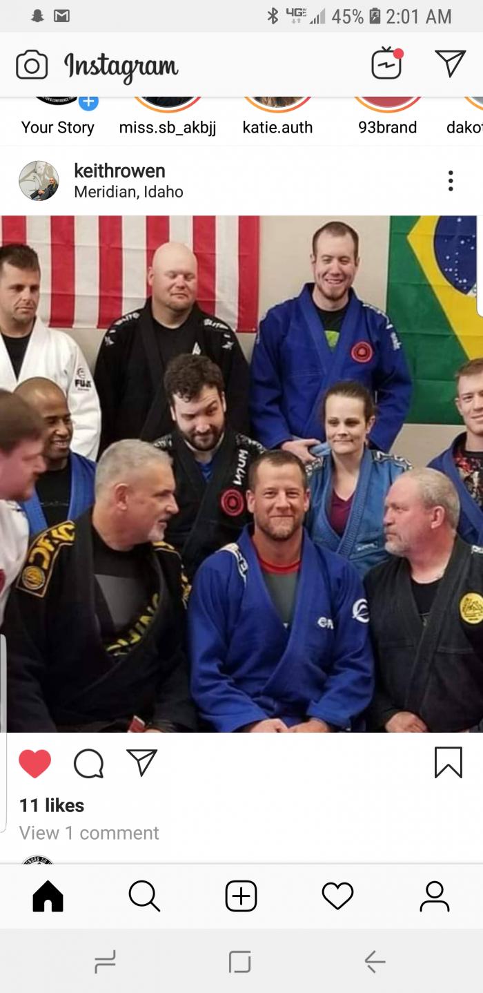 Blue belt · September 21, 2018 · Promoted by Keith Owen