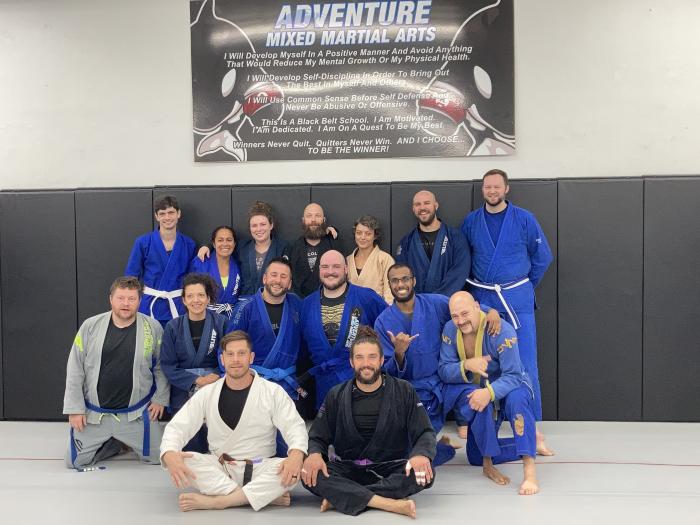 Brian and Sams blue belt test