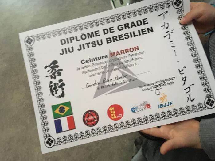 Brown belt · April 24, 2021 · Promoted by Emmanuel Fernandez