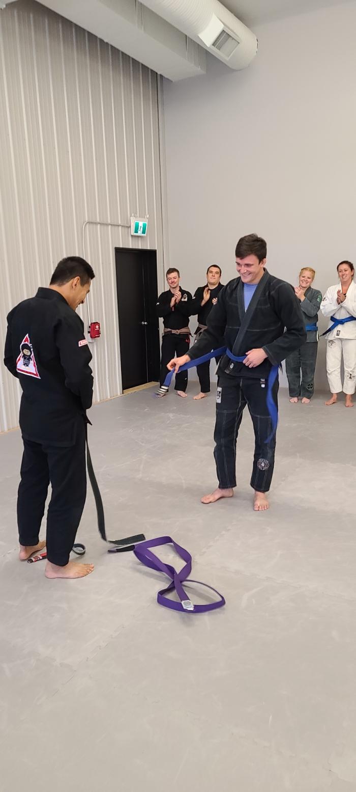 Purple belt · September 4, 2021 · Promoted by Paul Kiat