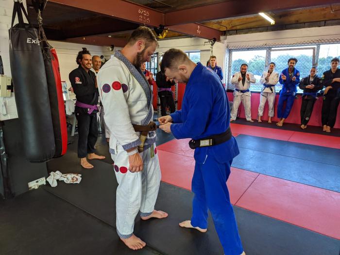 Brown belt · June 27, 2019 · Promoted by Oliver Geddes