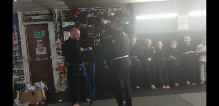 Blue belt · June 19, 2021 · Promoted by Alan Burrows