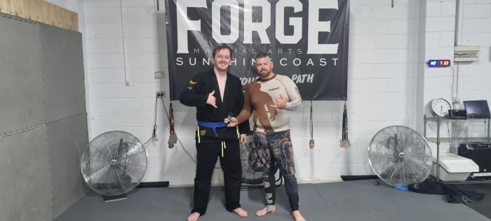Blue belt third stripe
