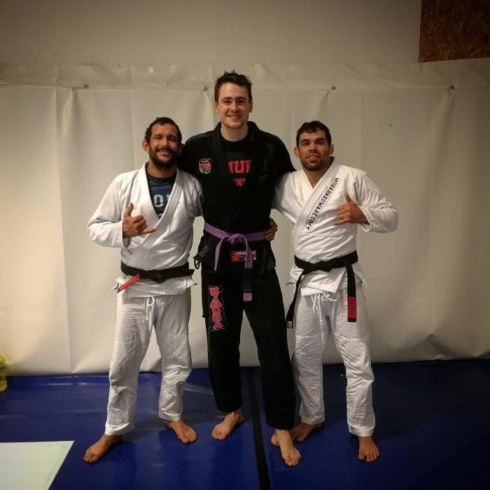 With professor and Renan Barao