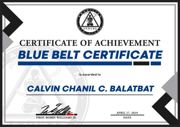Blue belt · April 17, 2019 · Promoted by Bobby williams jr.