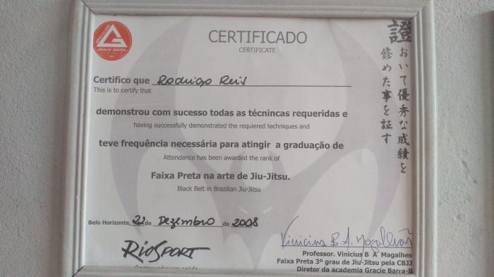 Black belt · December 22, 2008 · Promoted by Vinicius draculino Magalhães
