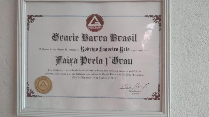 Black belt 1st degree · December 20, 2013 · Promoted by Vinicius draculino Magalhães