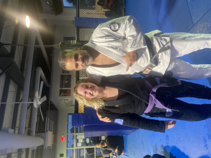 Purple belt · September 21, 2021 · Promoted by Professor Greg Thompson