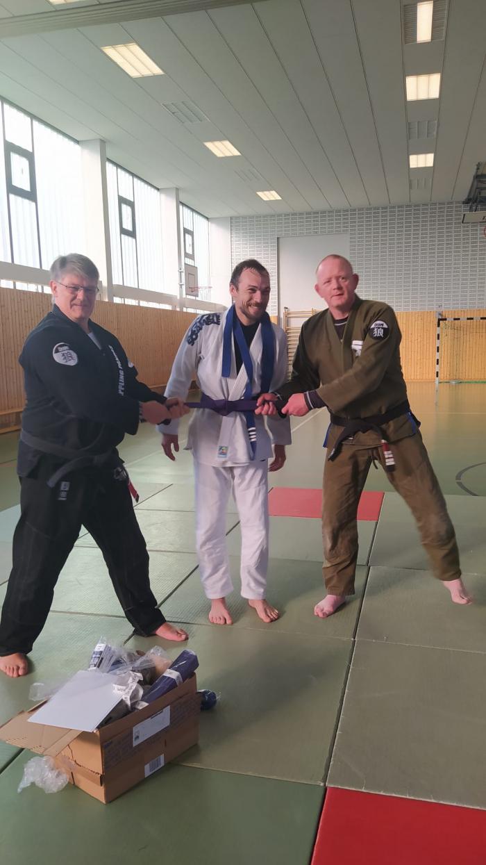 Purple belt · September 25, 2021 · Promoted by Jörg Lothmann