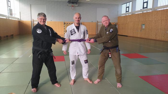 Purple belt · September 25, 2021 · Promoted by Jörg Lothmann