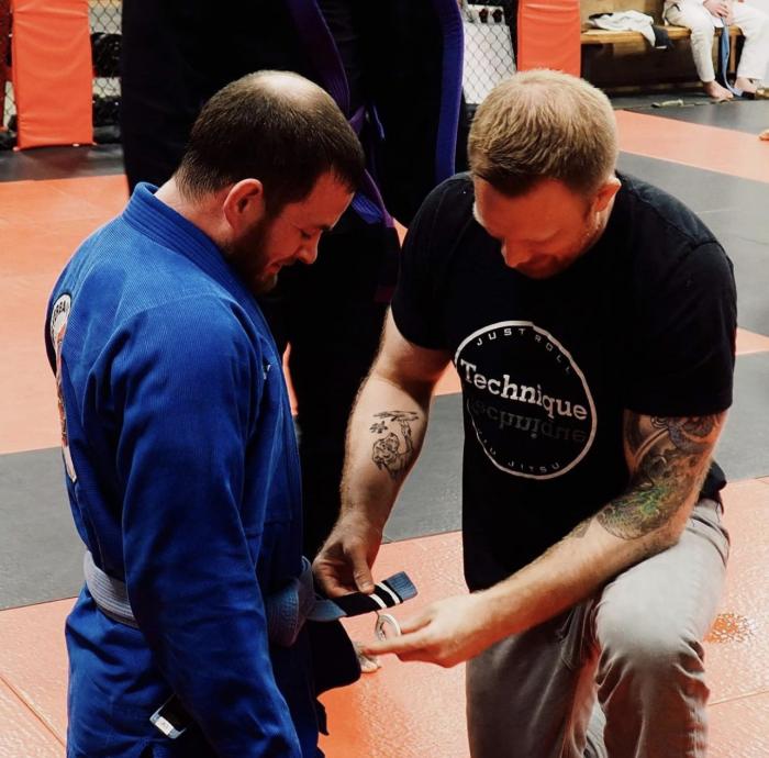 Blue belt · December 10, 2019 · Promoted by Sean Stoopman