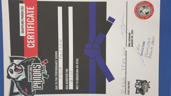 Blue belt · September 25, 2021 · Promoted by Jörg Lothmann