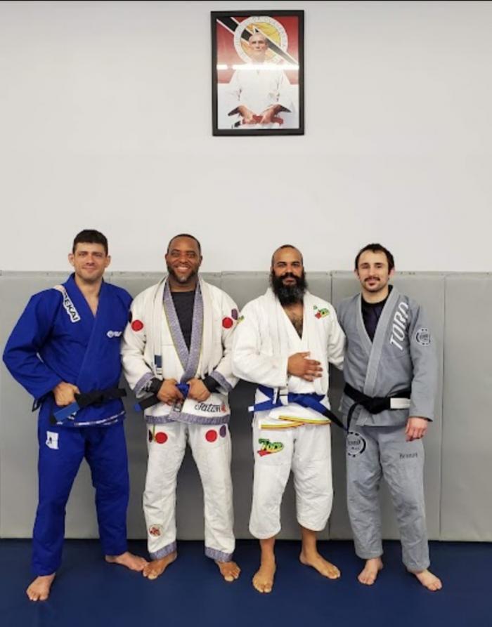 Promotion pic with Detroit Alejandro and Brandon at Triangle Jiu-jitsu Academy