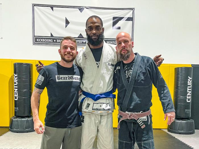 Blue belt · August 30, 2021 · Promoted by Professer Michael Bateman