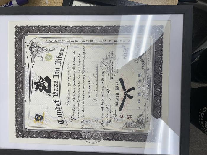 Black belt · September 25, 2021 · Promoted by Chris Haueter