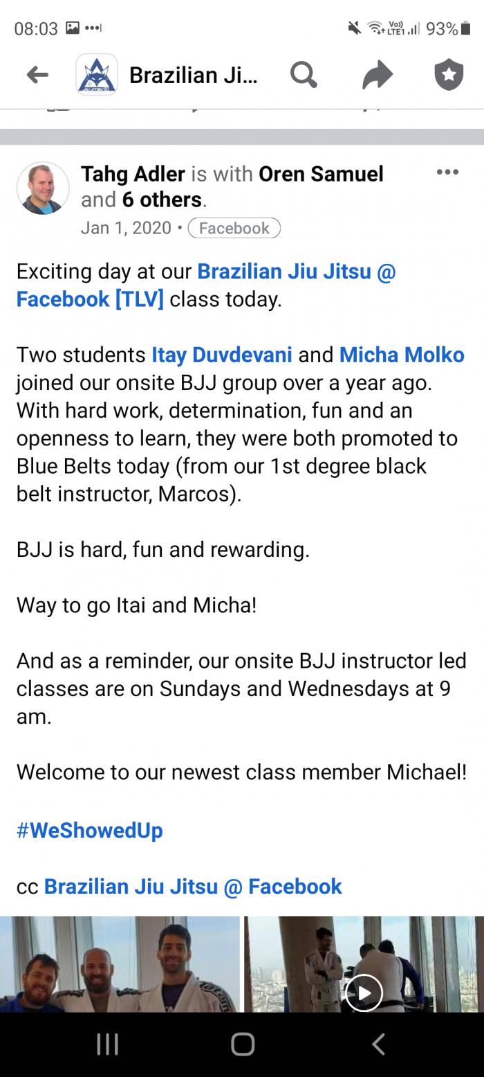 Blue belt · January 1, 2020 · Promoted by Marcos Gorinstein