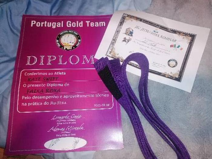 Purple belt · October 8, 2021 · Promoted by Adonias Juninho