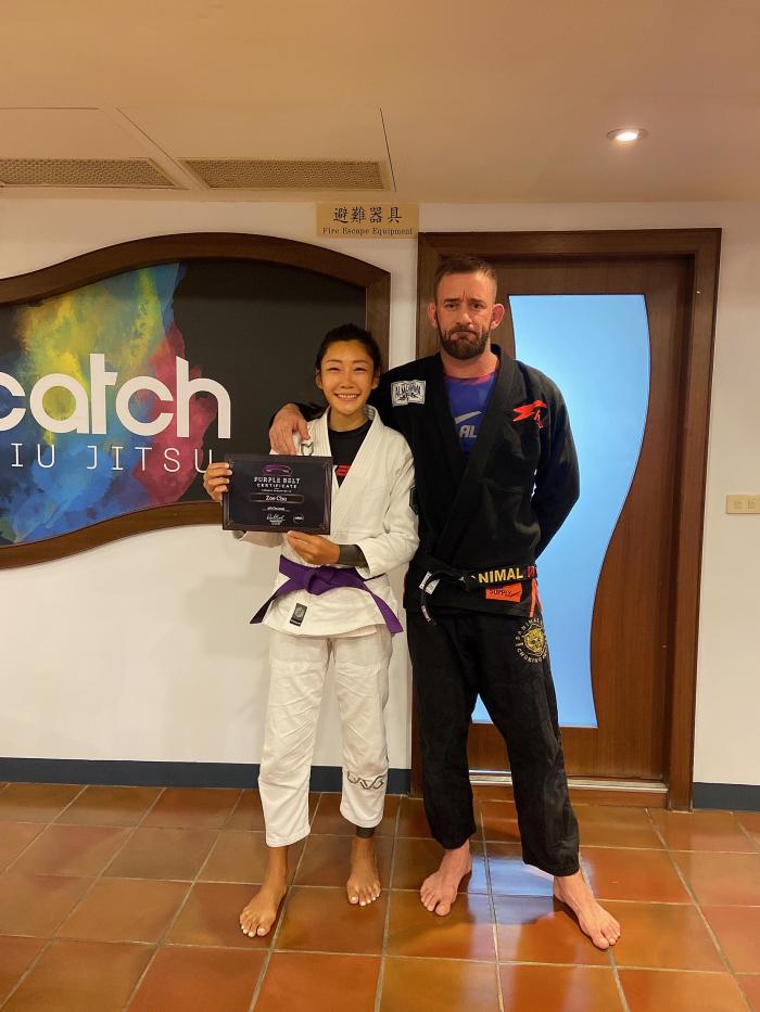 Purple belt · October 9, 2021 · Promoted by Daniel Reid