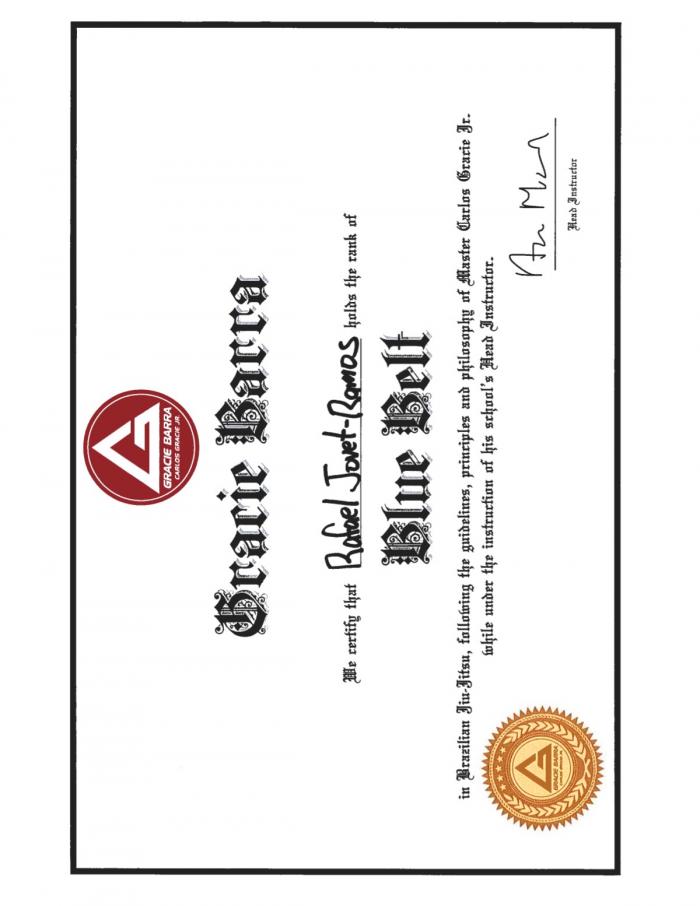 Blue belt · October 1, 2009 · Promoted by Alexander W. Machado