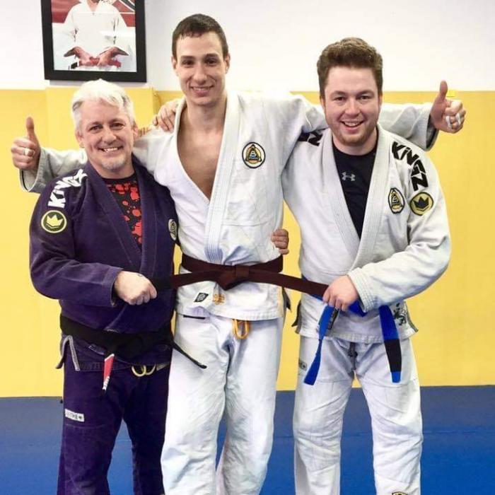 Brown belt · April 1, 2017 · Promoted by Sylvain Moroney, 4th degree black belt under Royler Gracie