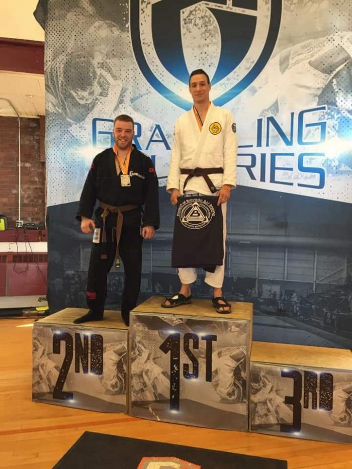 Brown belt · April 1, 2017 · Promoted by Sylvain Moroney, 4th degree black belt under Royler Gracie