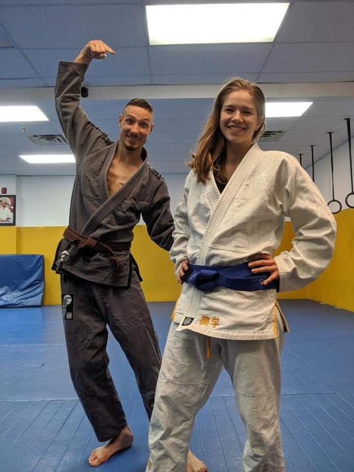 When the mother of my sons got her blue belt in 2019