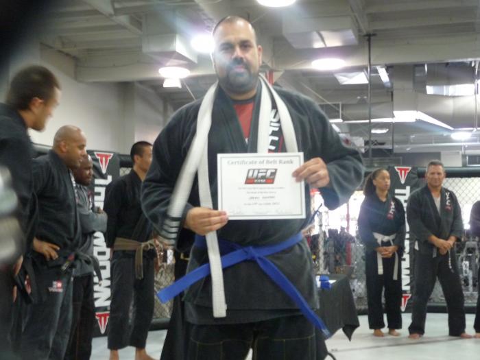 Blue belt · July 14, 2012 · Promoted by Joe Camacho