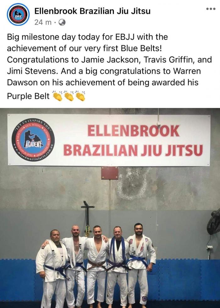Purple belt grading