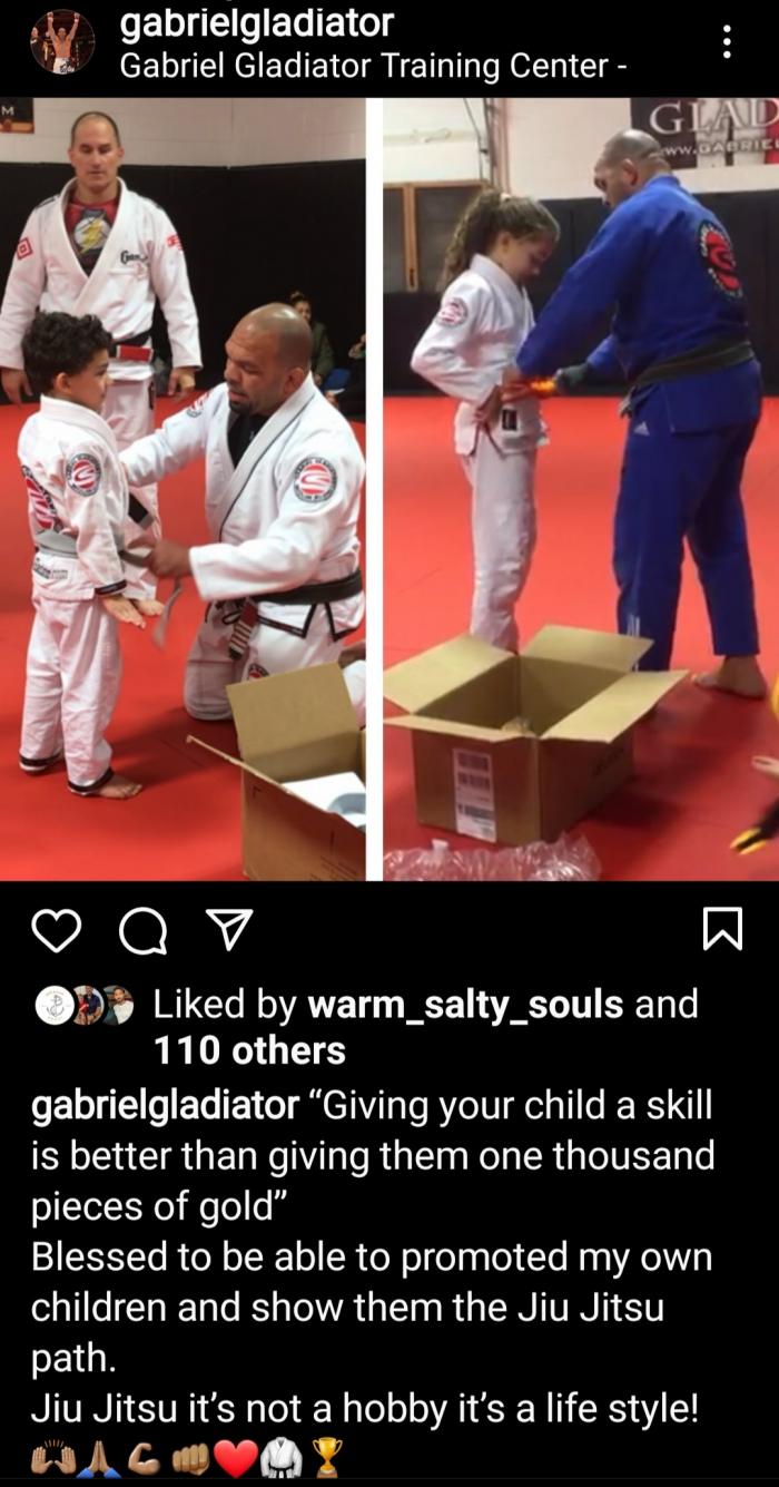 Gray belt · October 23, 2018 · Promoted by Gabriel Gladiator