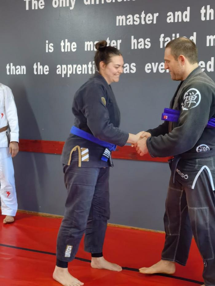 Purple belt · June 19, 2021 · Promoted by Jason Gregoriades