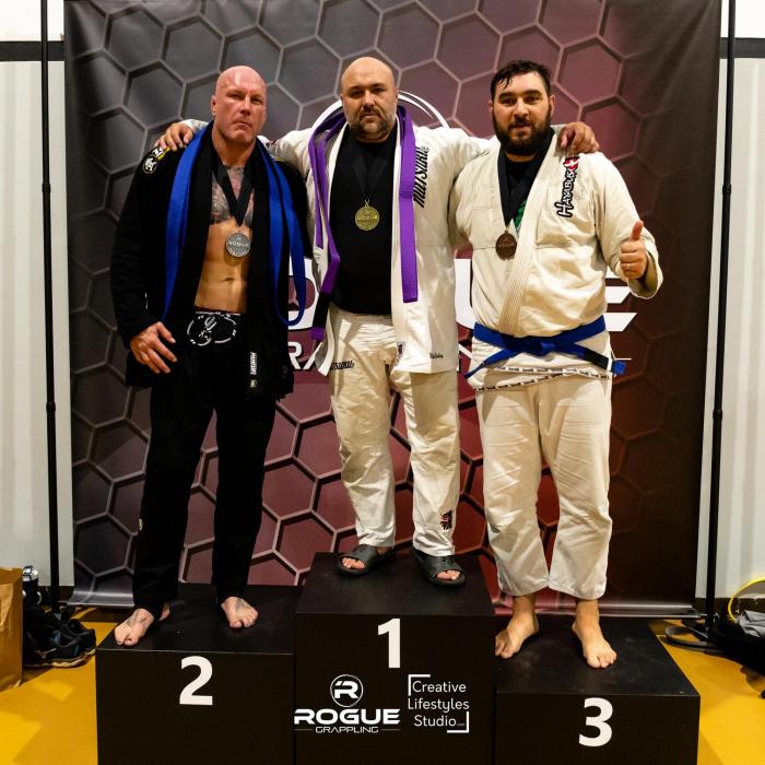 Purple belt · October 9, 2021 · Promoted by Prof Jon Kelly for Prof Steve Burgess amd Prof Dan Guillemette