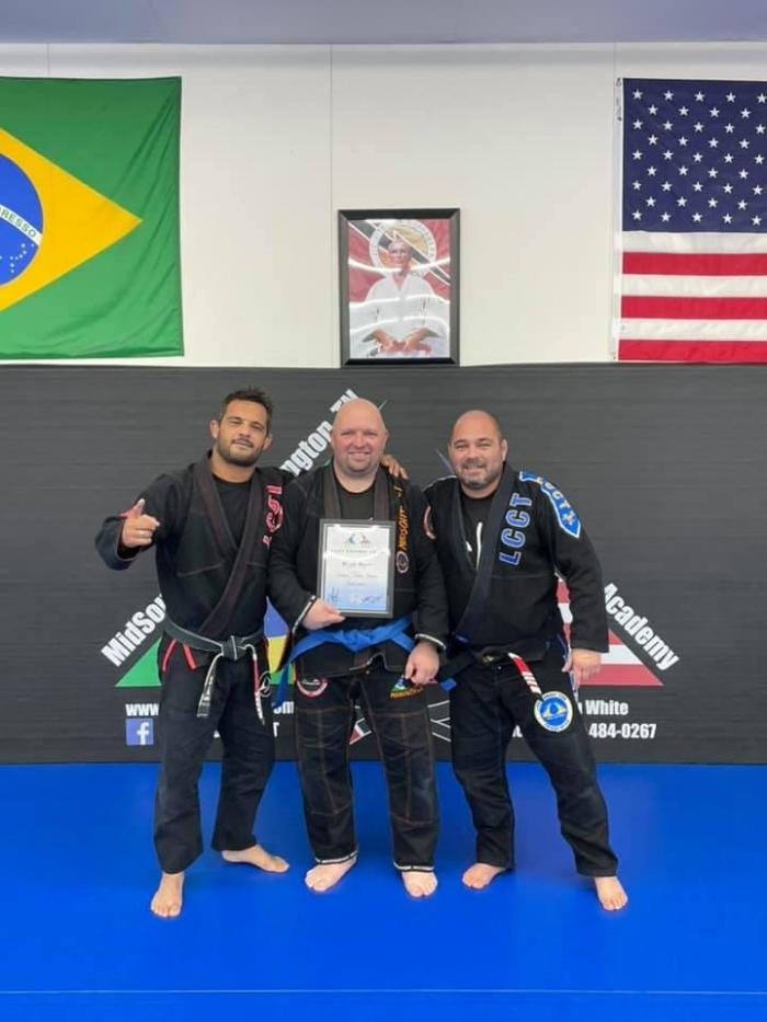 Blue belt · August 29, 2021 · Promoted by Luiz Claudio